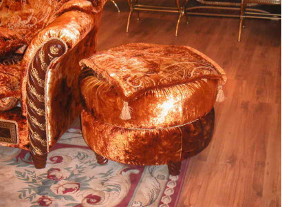 Luxury Class Antique Style Baroque Rococo Footstool Stool Ottoman Chaise